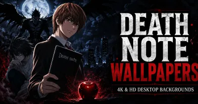 Download 63 Death Note wallpapers in HD and 4K for desktop computers, laptops, and widescreen monitors. Featuring mixed artwork from the anime. 